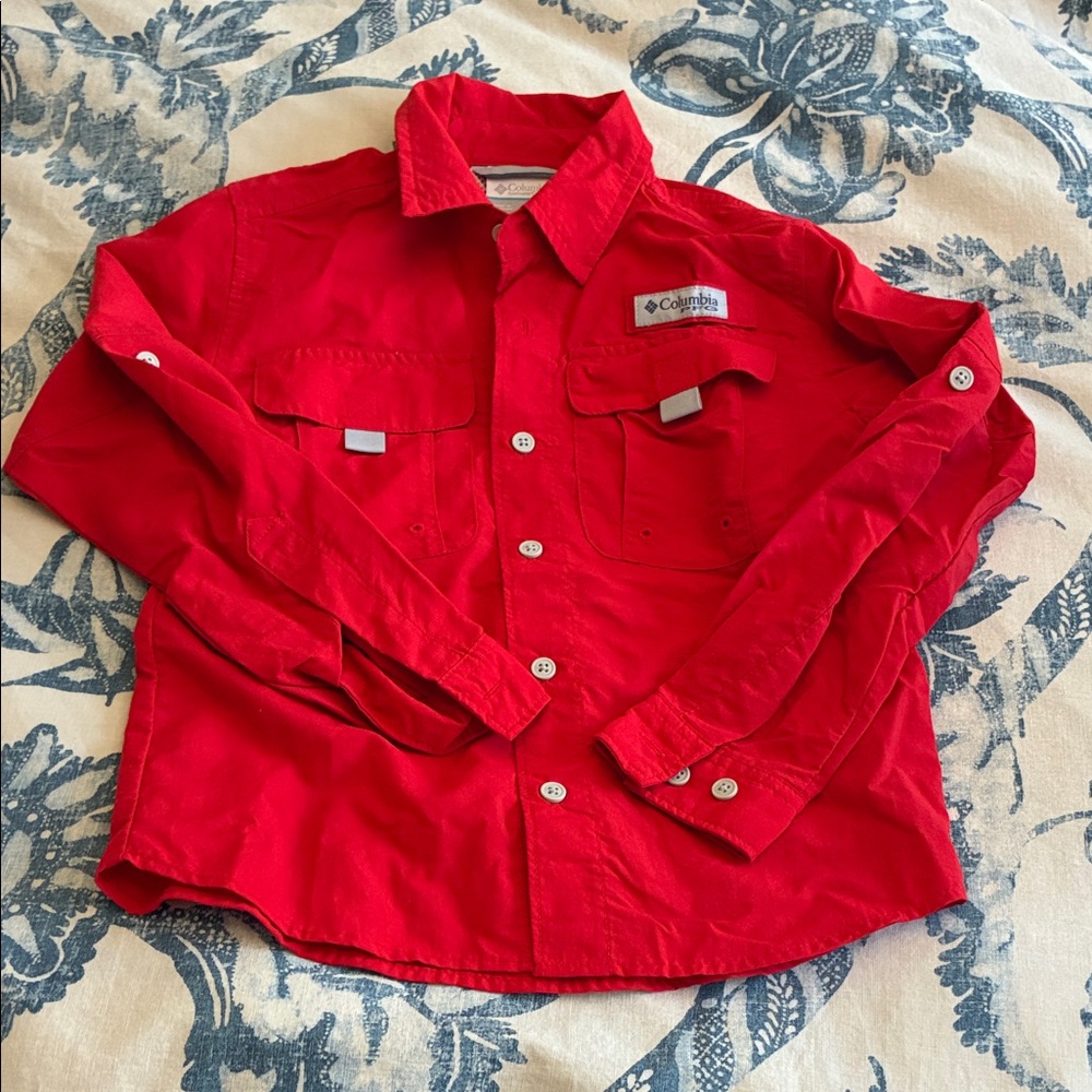 Columbia Scarlet Long Sleeve Shirt